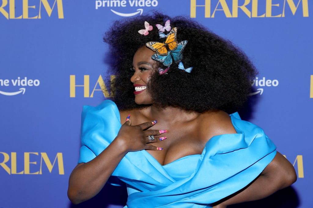 See Harlem Star Shoniqua Shandai's Bold Blue Premiere Dress
