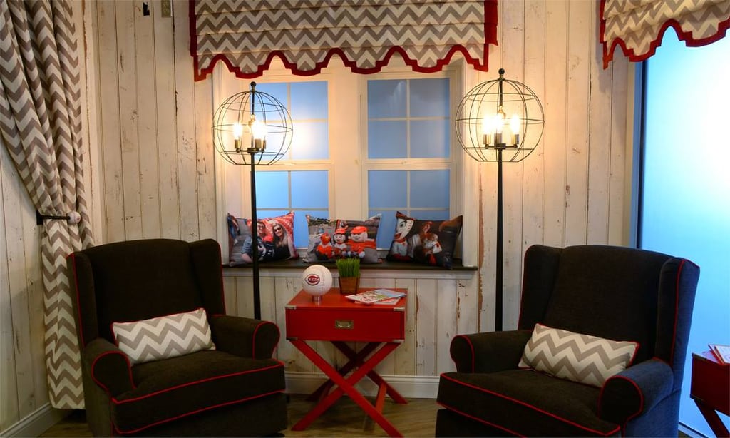 Cushy chairs at a baseball field? Yes, please.