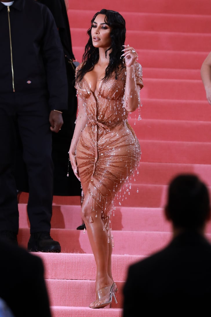 So Camp Kim Kardashian Redefining Her Sex Appeal in a "Dripping" Dress