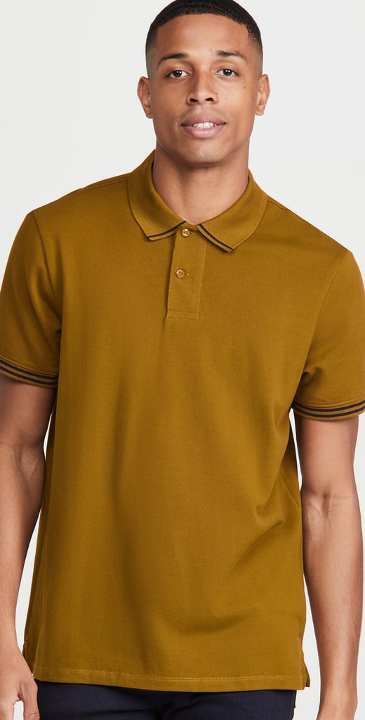 A Classic Top: Club Monaco Tipped Collar Polo Shirt