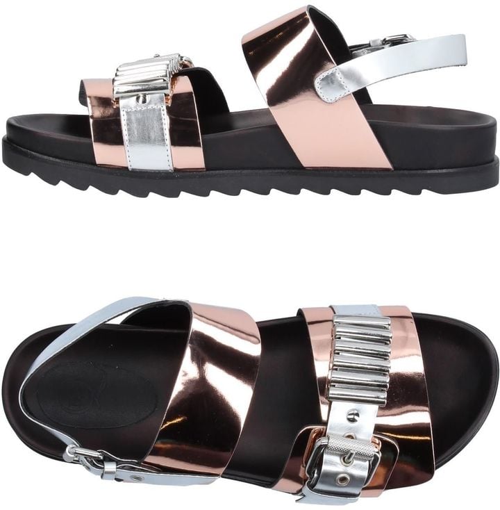 Shine bright like a lucky penny in McQ by Alexander McQueen Sandals ($269).