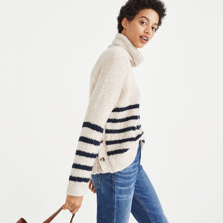 Madewell Mariner Stripe Turtleneck Sweater