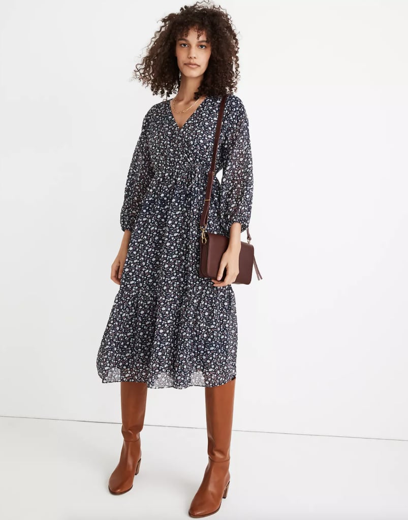 Madewell Tie-Waist Midi Dress