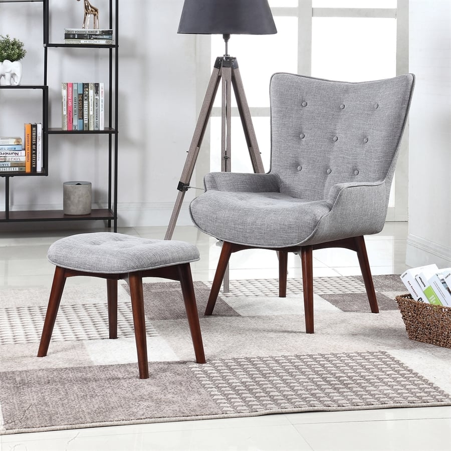 Wingback Chair With Ottoman ($317)