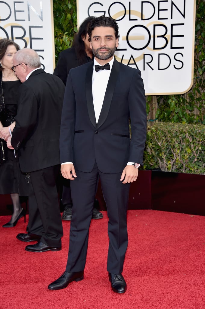 Oscar Isaac at Golden Globes 2016