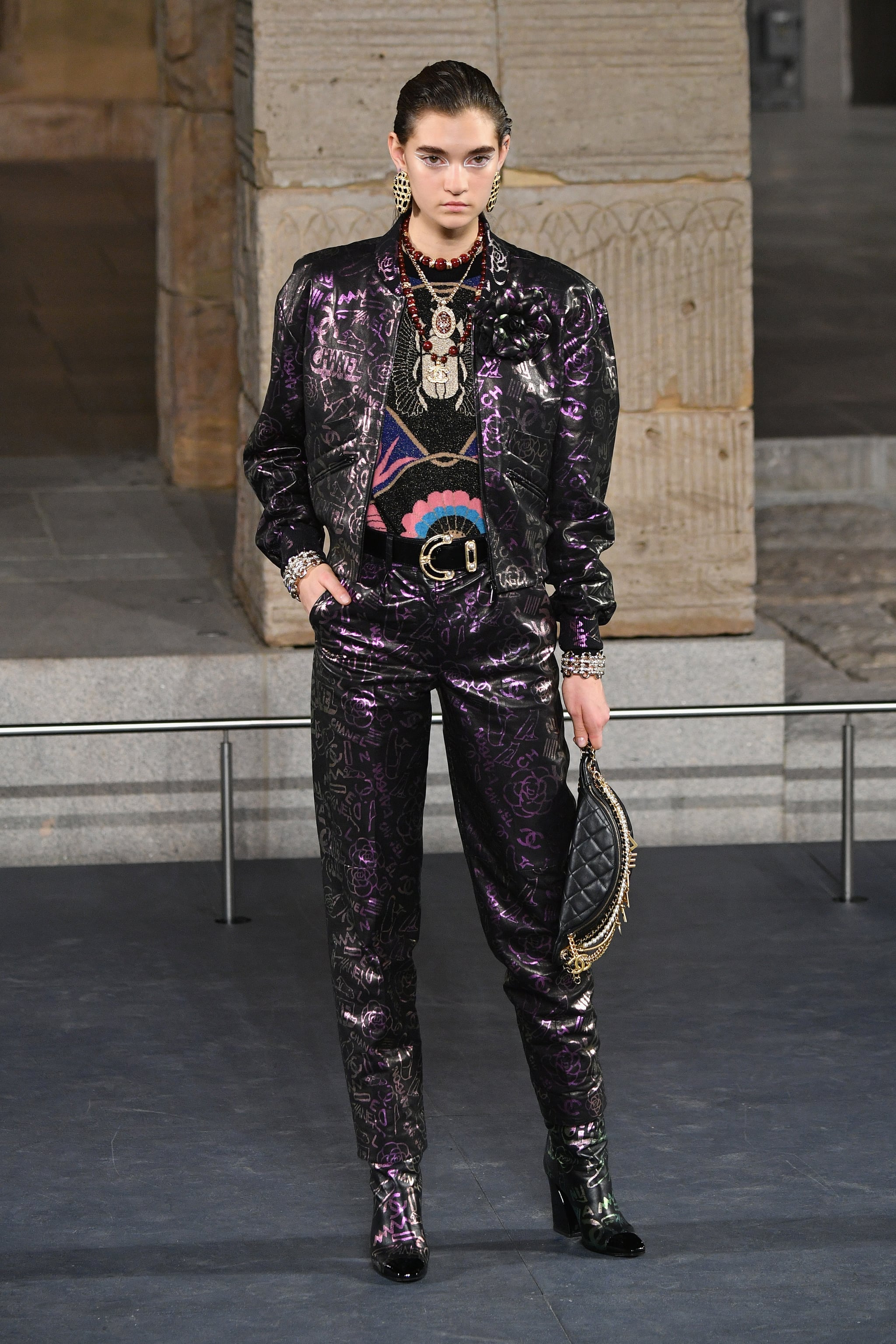 Chanel leather cheap jacket 2018