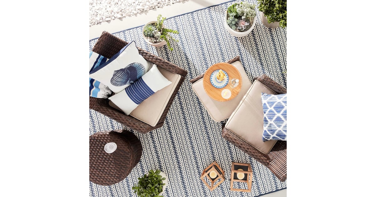 Pattern Stripe Outdoor Rug Outdoor Rugs From Target POPSUGAR Home