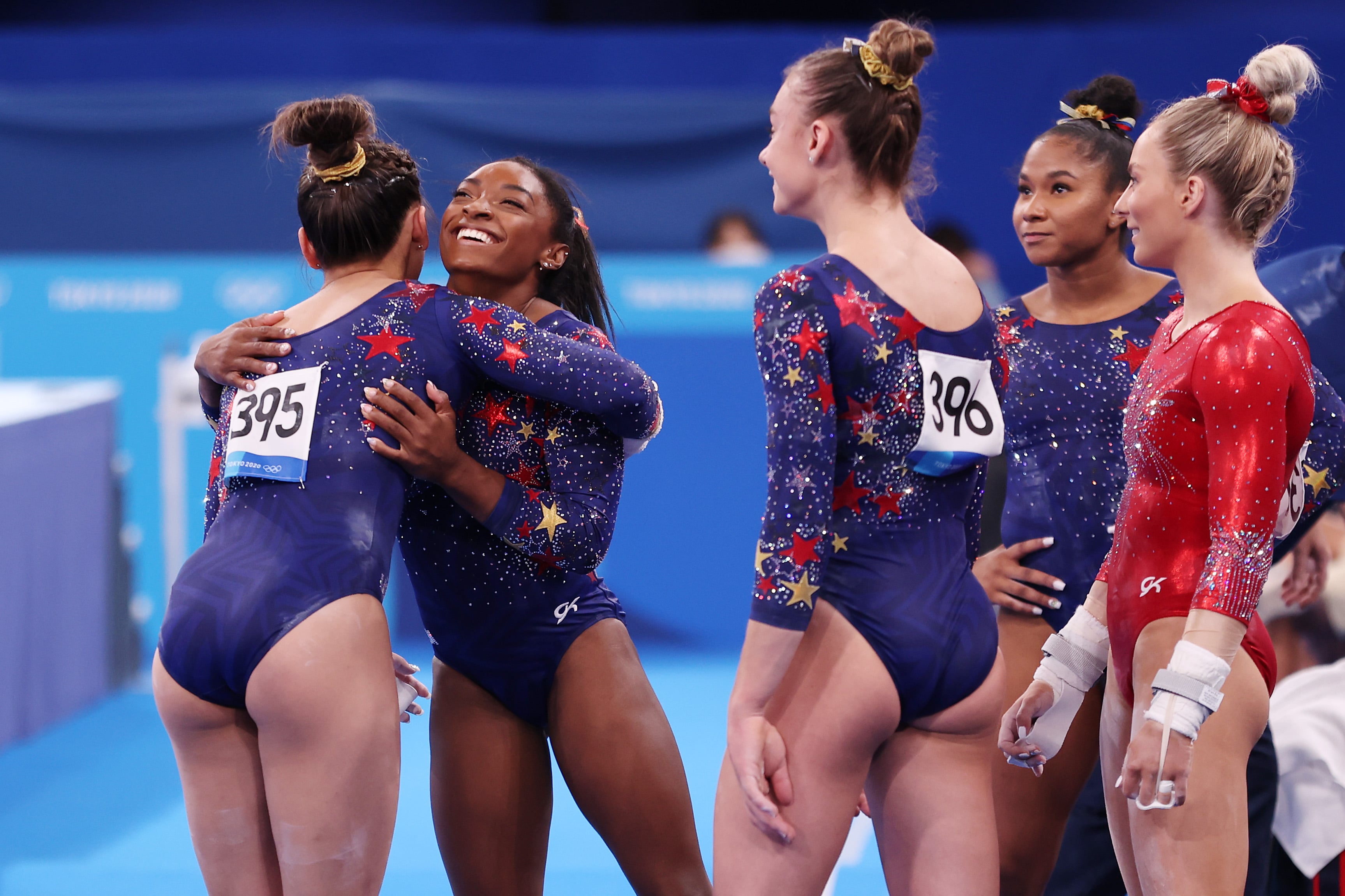 Russian Olympic Committee team wins women's gymnastics team gold 