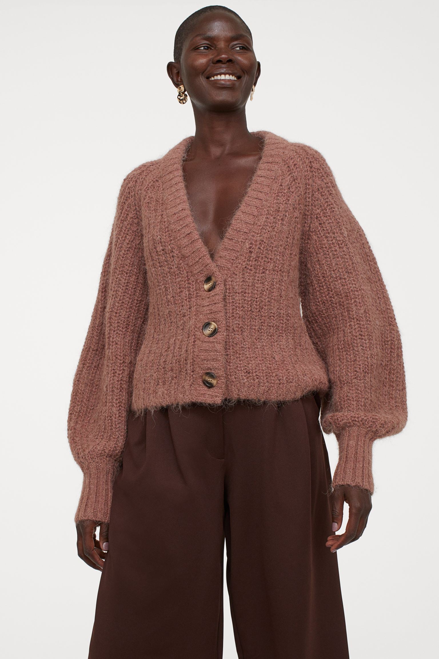 H&m top wool cardigan