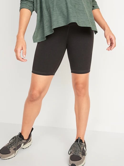 Old Navy Maternity Rollover-Waist PowerChill Biker Shorts -- 8-inch inseam