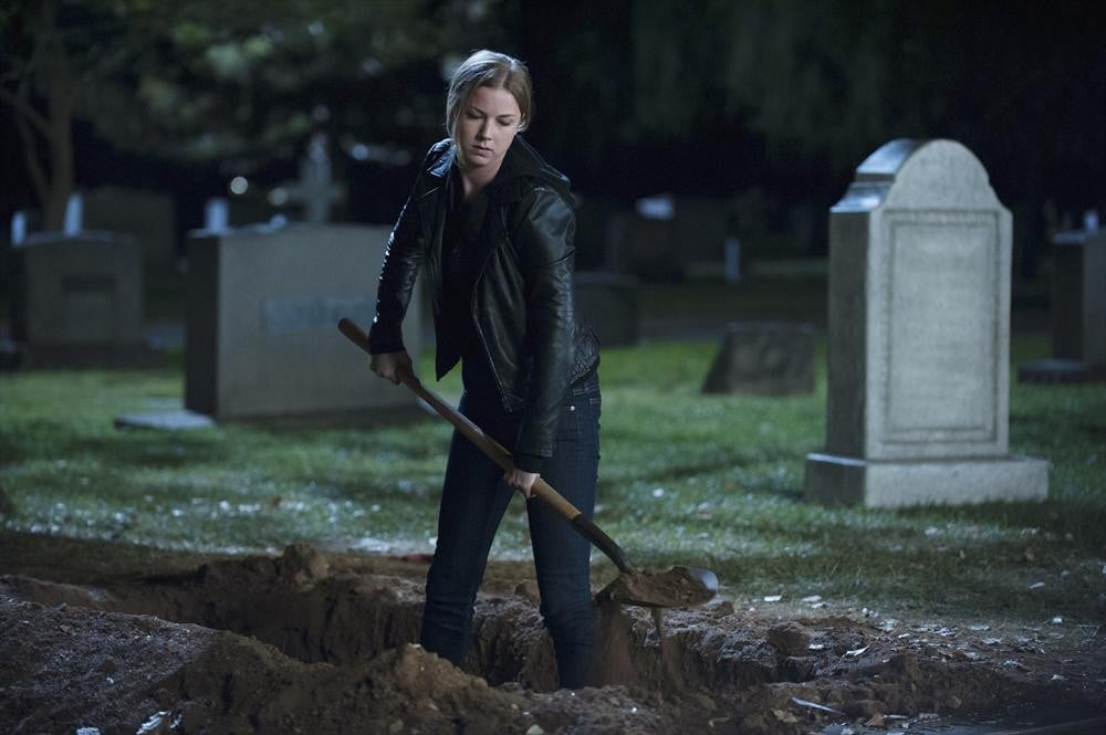 Emily is perfectly content digging up a grave/making a hole to ...