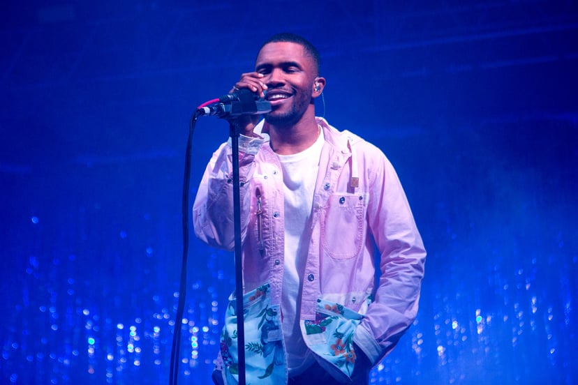 MANCHESTER, TN - JUNE 14:  Frank Ocean performs during the 2014 Bonnaroo Music & Arts Festival on June 14, 2014 in Manchester, Tennessee.  (Photo by Josh Brasted/WireImage)