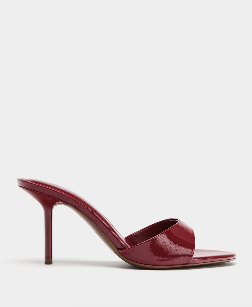 Zara Patent Finish Heeled Sandals