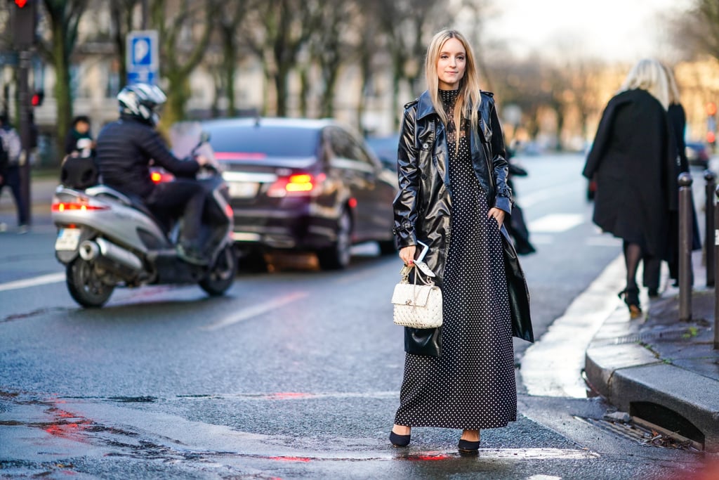 Throw on a Patent Leather Trench Coat