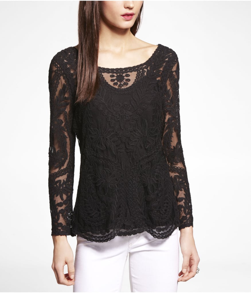 Express Lace Top Cheap Date Outfits POPSUGAR Fashion Photo 49