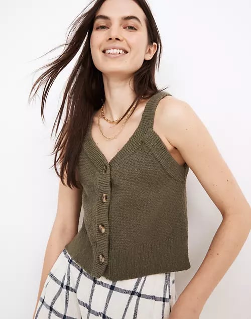 Wakefield Button-Front Sweater Tank