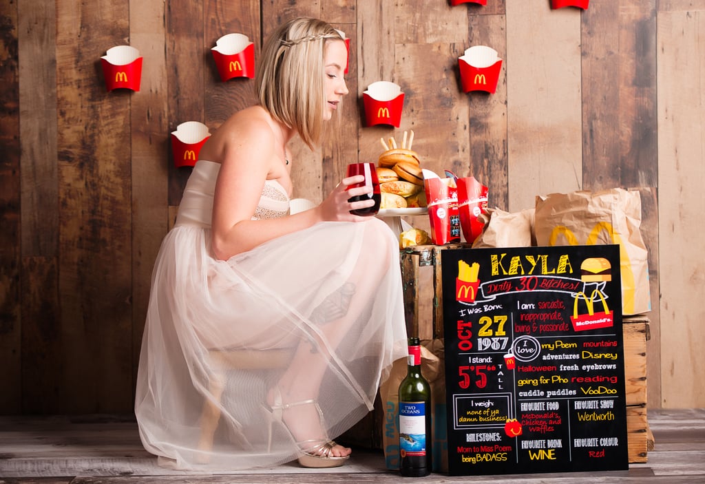 Woman's 30th Birthday McDonald's Photo Shoot