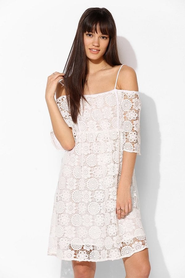 Little White Lies White Crochet Off-the-Shoulder Dress