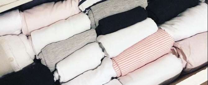 Photos of Marie Kondo's Folding Method