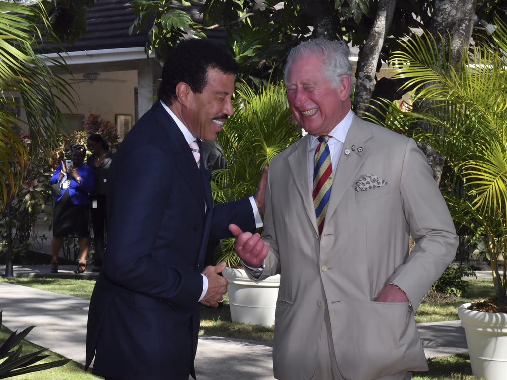 Prince Charles in Barbados With Lionel Richie Pictures