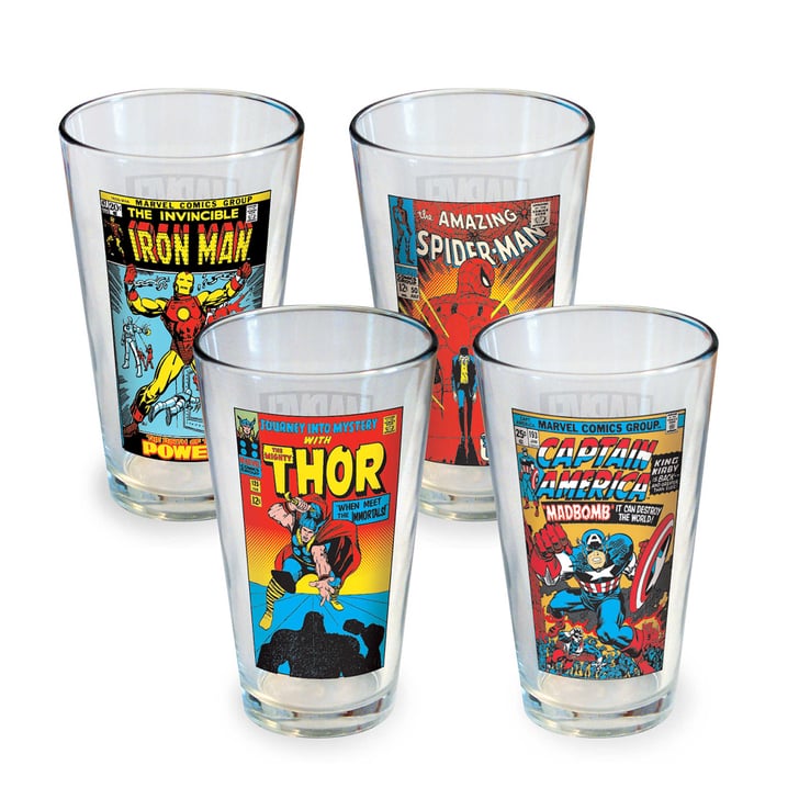 Marvel Characters Pint Glasses Cheap Christmas Gifts For Men
