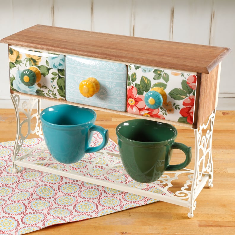 Flea Market Mug Rack With Two Mugs