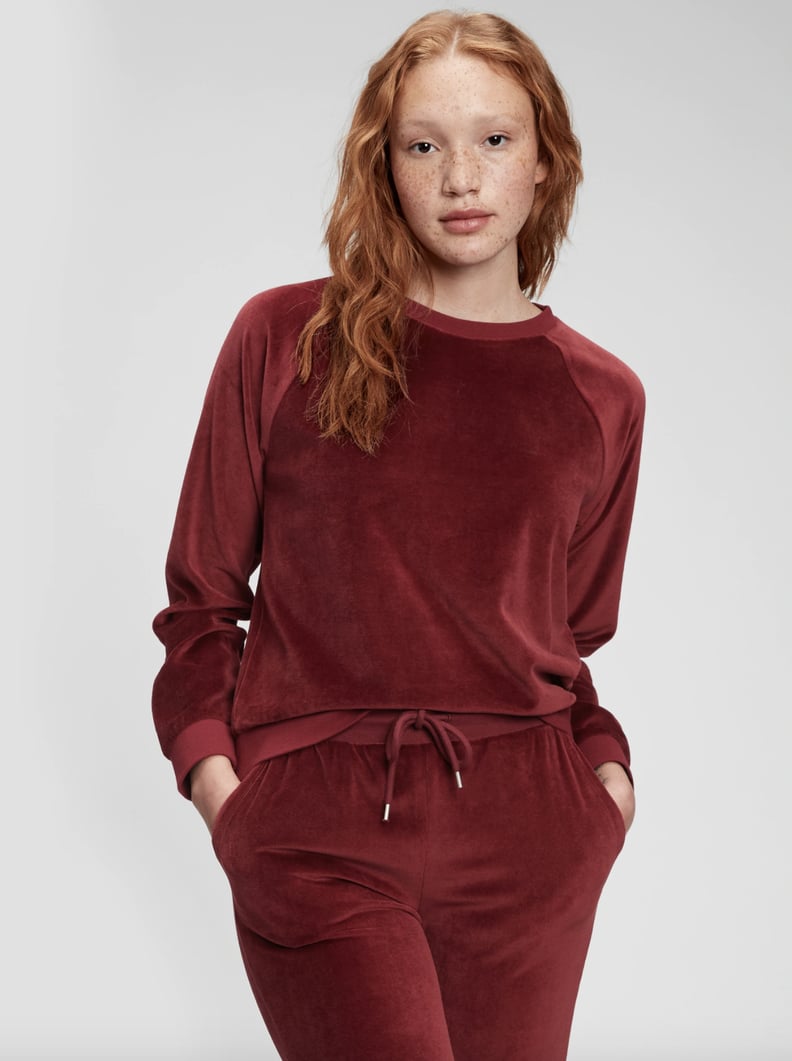 Gap Velour Crewneck Sweatshirt