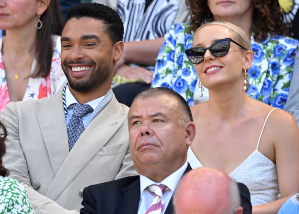 Page and Brown were all smiles at Wimbledon in July 2022.