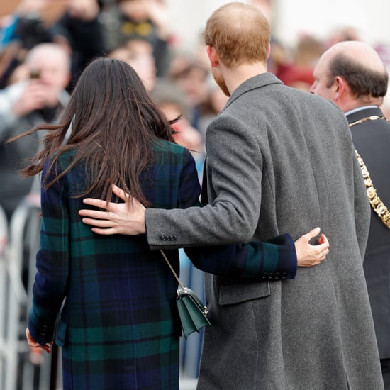Meghan Markle and Prince Harry Hands on Each Other's Backs