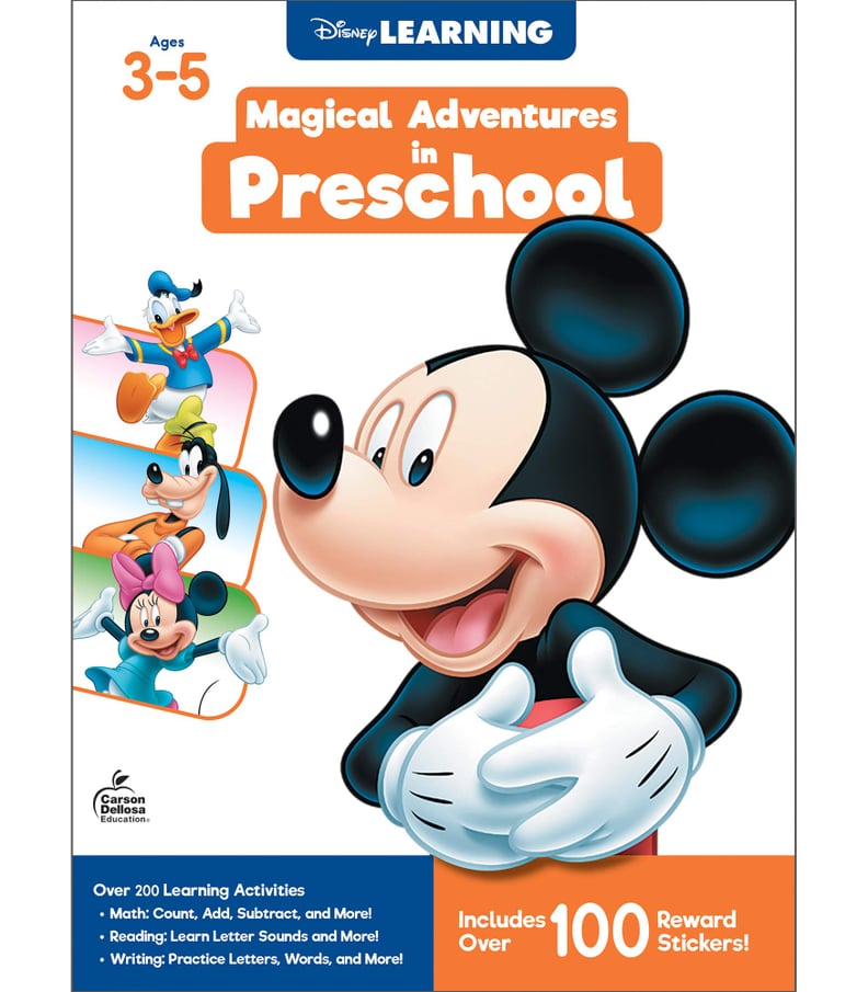 Disney Learning – Magical Adventures in Preschool, Math and Language Arts Workbook