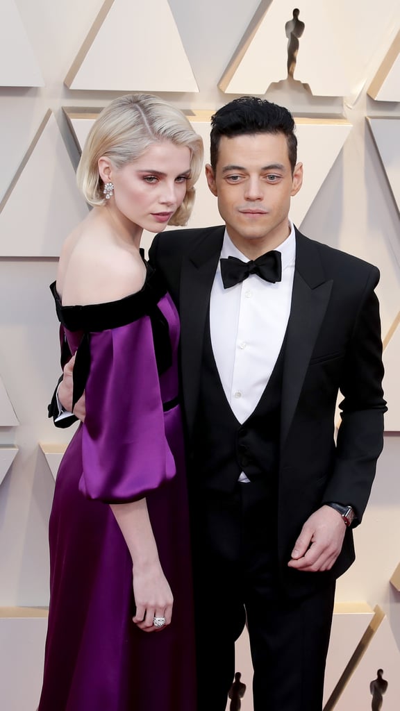 Rami Malek and Lucy Boynton at the Oscars 2019