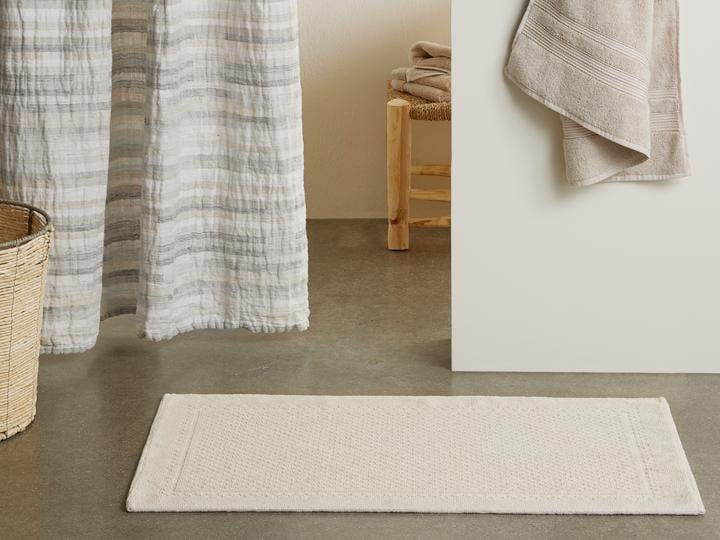 Parachute Textured Border Bath Rug