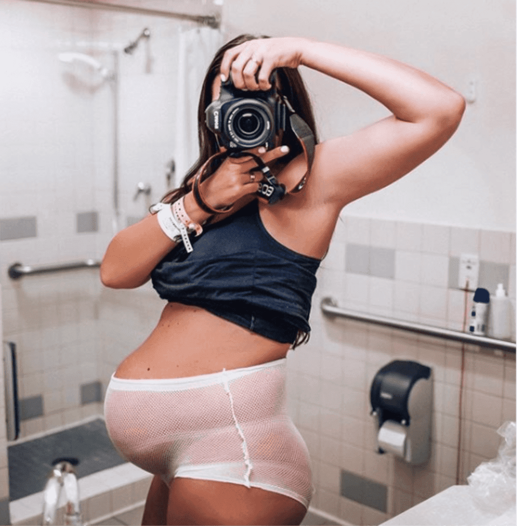 Jayme Pierce, a mom and influencer, recently shared an empowering photo of her body after giving birth to her son Brody. "Oh. My. Goodness. This is me right after I gave birth to Brody. That's right, POST-birth," she wrote. "Whenever I doubt myself or feel bad about my postpartum body, I can look at these pictures and remind myself how badass I am. Mesh undies and all."