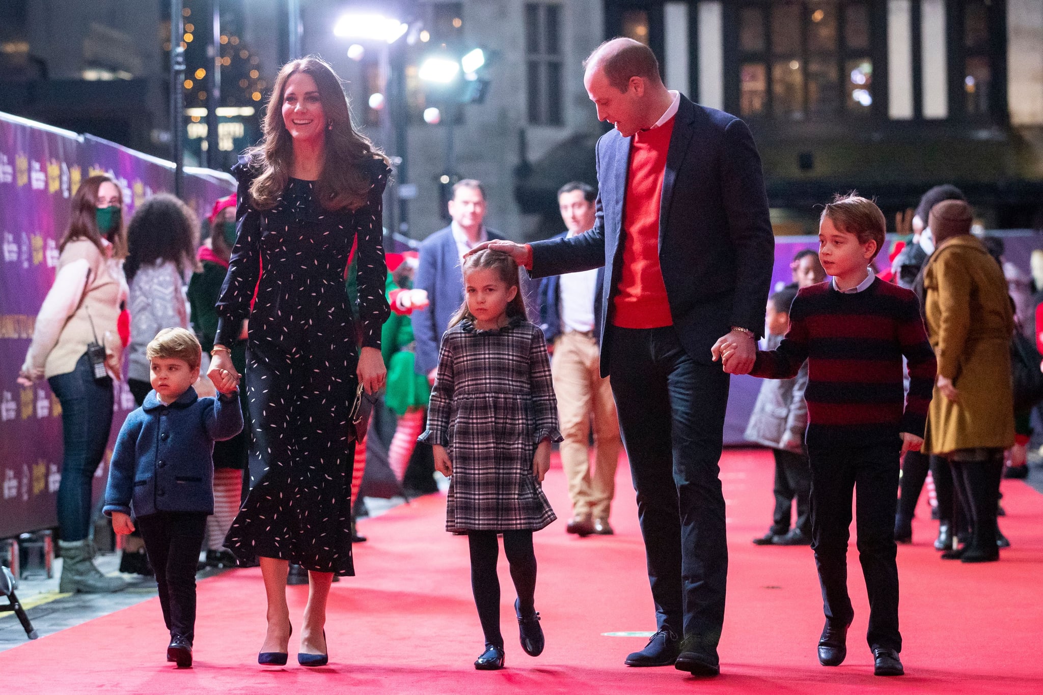 Navy dress red carpet 2025