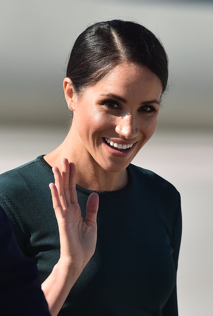 Meghan Markle Green Givenchy Outfit in Ireland 2018