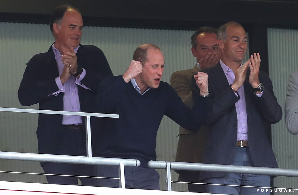 Prince William Cheering Aston Villa Soccer Team Video 2019