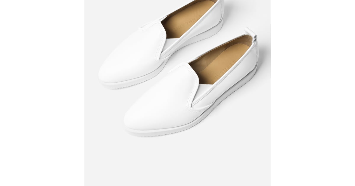 Everlane The Leather Street Shoe | Gigi Hadid Wearing Everlane Shoes ...