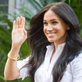 Meghan Markle Looks Thrilled to Be Back to Work as She Launches Charity Fashion Collection