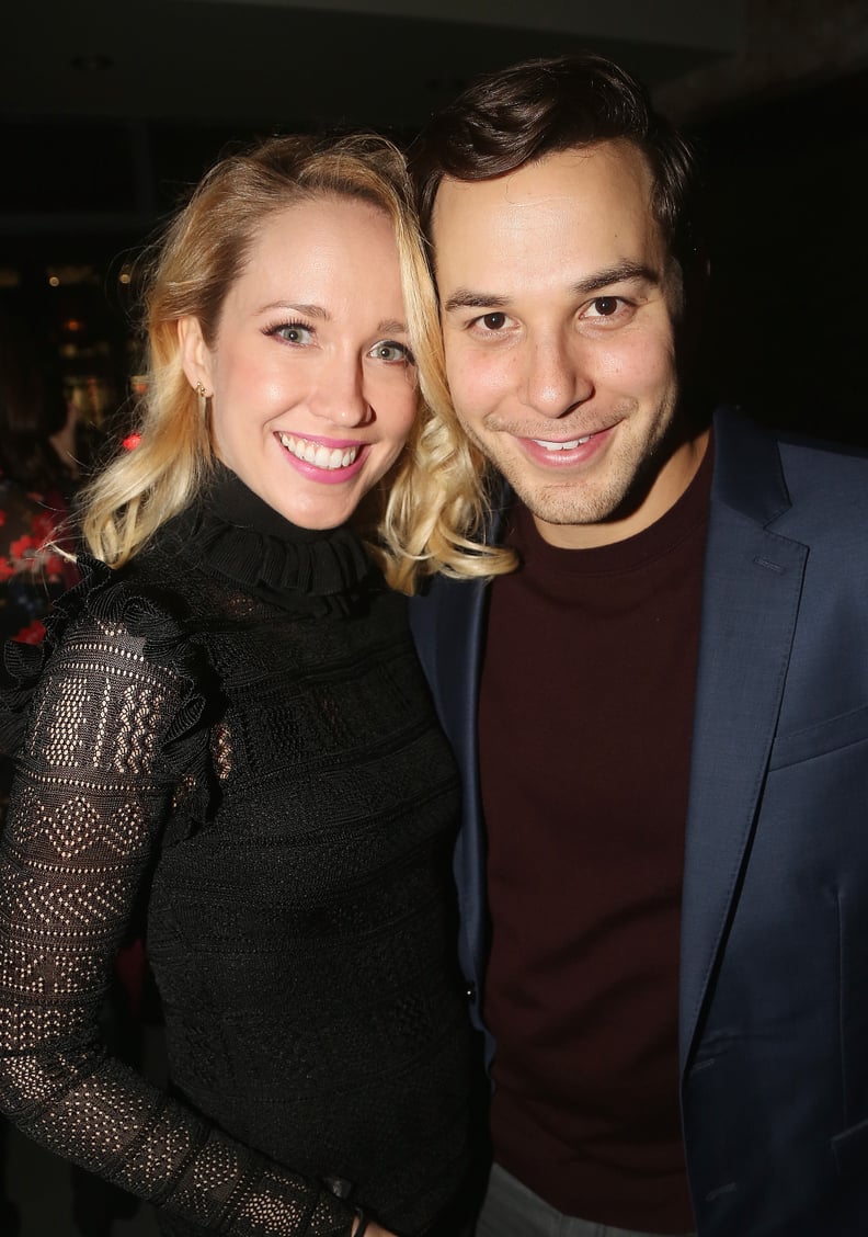 Anna Camp and Skylar Astin