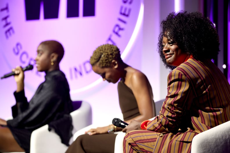Lashana Lynch, Thuso Mbedu, and Viola Davis at the 2022 WIF Honors