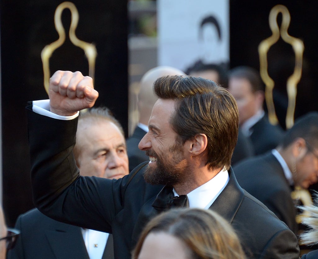 Best actor nominee Hugh Jackman was in a winning mood.
Best actor nominee Hugh Jackman was in a winning mood.