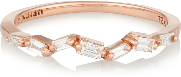 Suzanne Kalan 18-Karat Rose Gold Diamond Ring ($1,000)