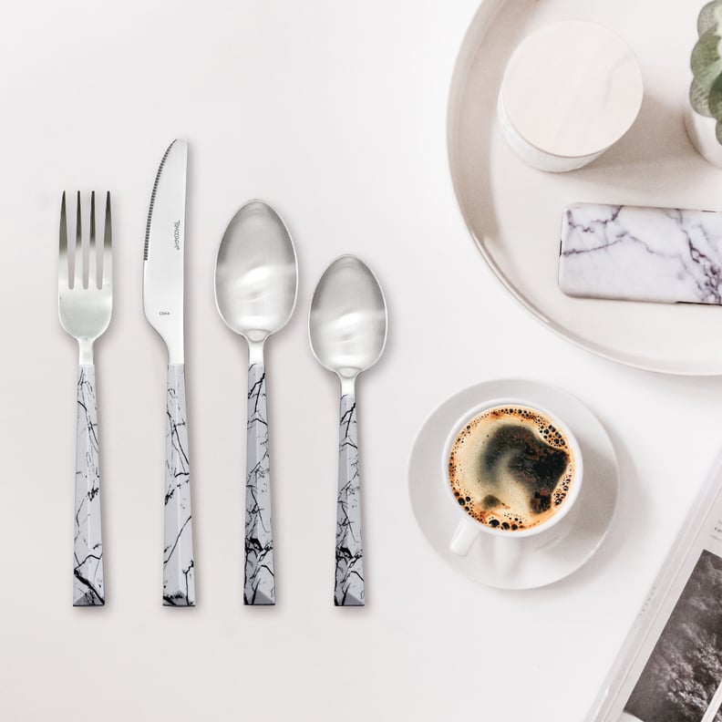 Ebern Designs Dali Marble 20 Piece Flatware Set