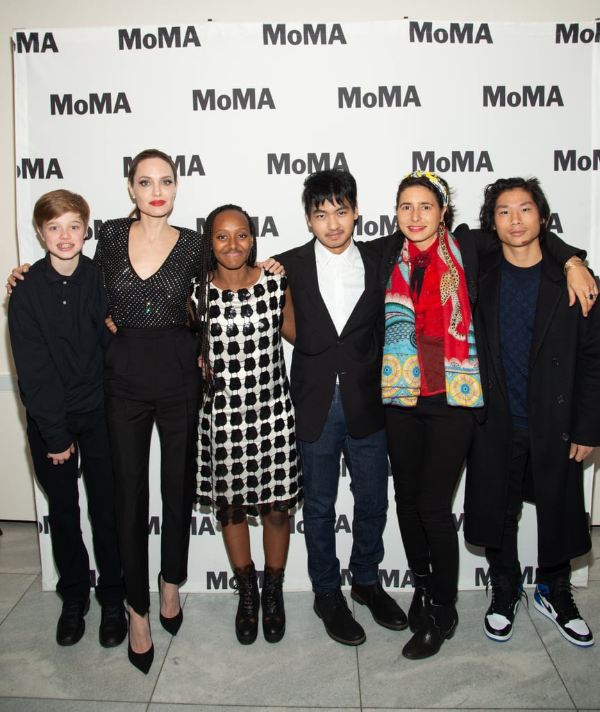 Angelina Jolie and Her Kids at MoMA's Fortnight NYC Opening