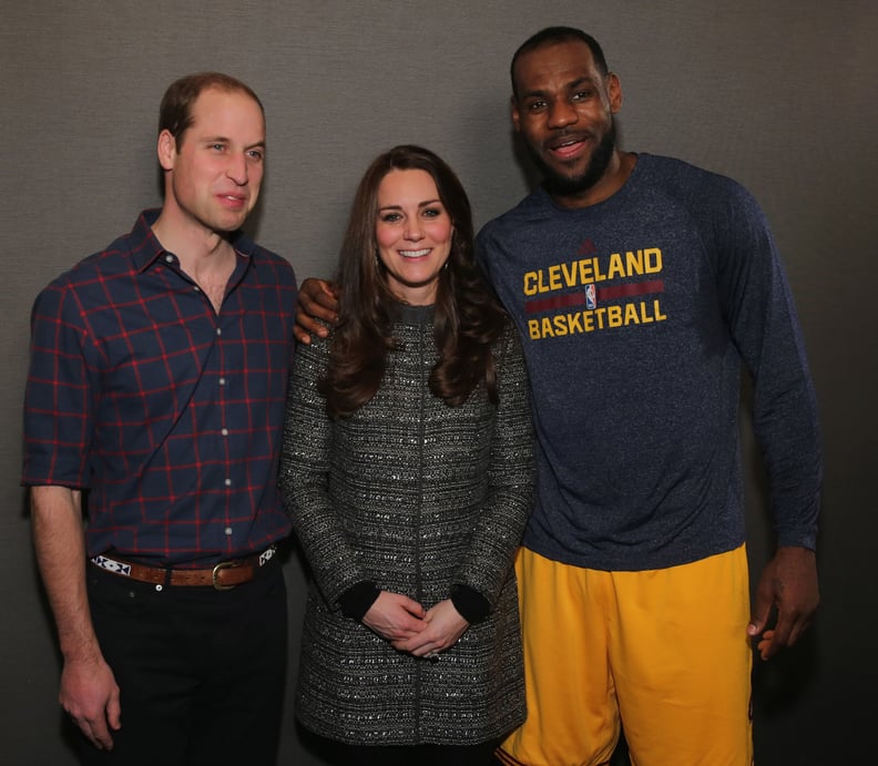 Kate and William Posed With LeBron James