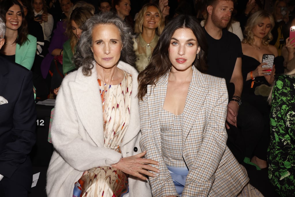 Andie MacDowell and Daughter Rainey Qualley at Fashion Show