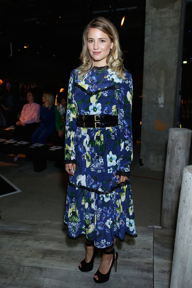 Dianna Agron | Celebrities Front Row at London Fashion Week Spring 2017