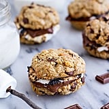Oatmeal Chocolate Chip Graham Cracker Cookie S'mores