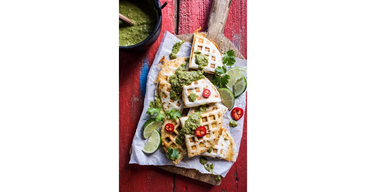 Spicy Pork al Pastor Quesadillas With Roasted Tomatillo Salsa Verde