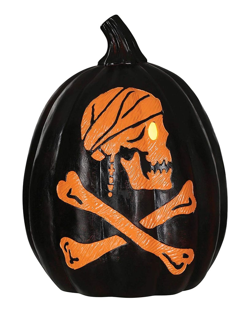 Disney Pirates of the Caribbean Skull and Crossbones Light Up Pumpkin